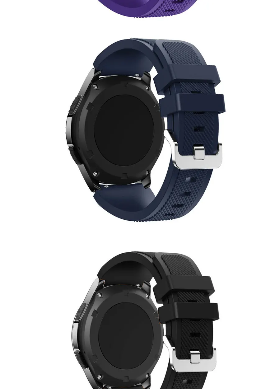 Ремешок для часов для samsung Galaxy Watch 46 мм силиконовый спортивный ремешок браслет 22 мм для Xiaomi Huami Amazfit 2/2S умные часы
