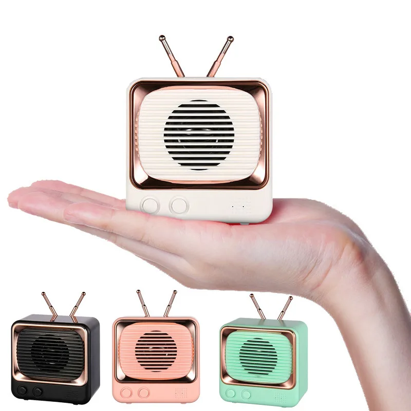 

DW02 Retro Wireless Bluetooth 5.0 Speaker, Mini Portable Subwoofer, Support TF Card Playback, One-Button Hands-Free Call