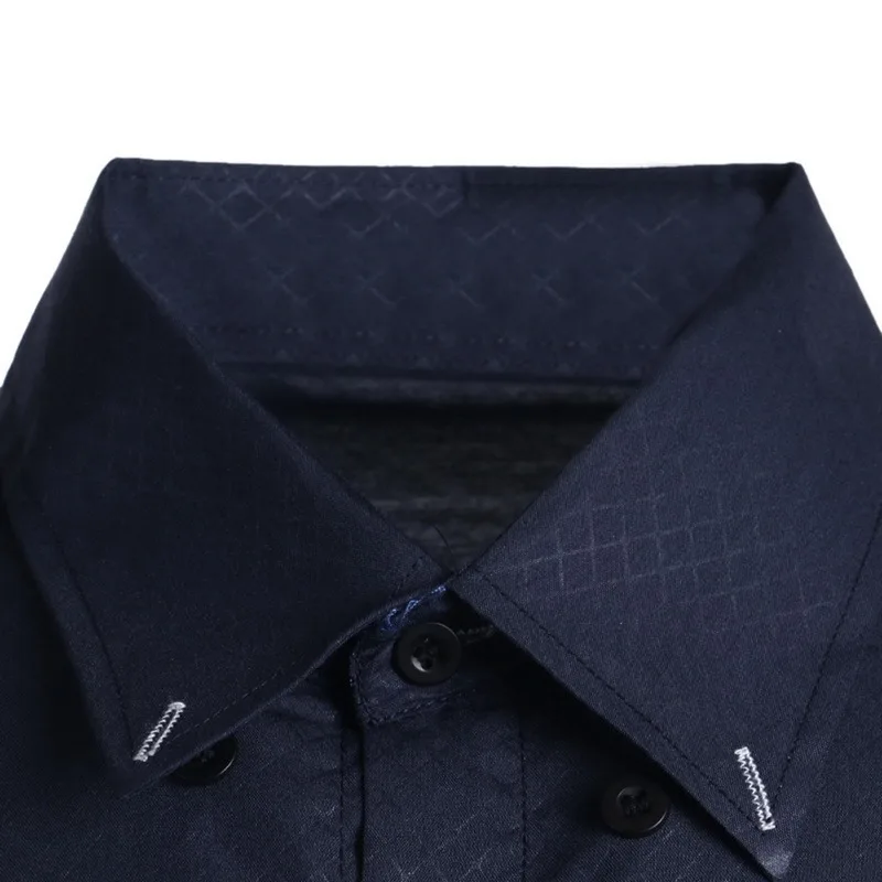 Мужская хлопковая рубашка с длинным рукавом белая или черная однотонная