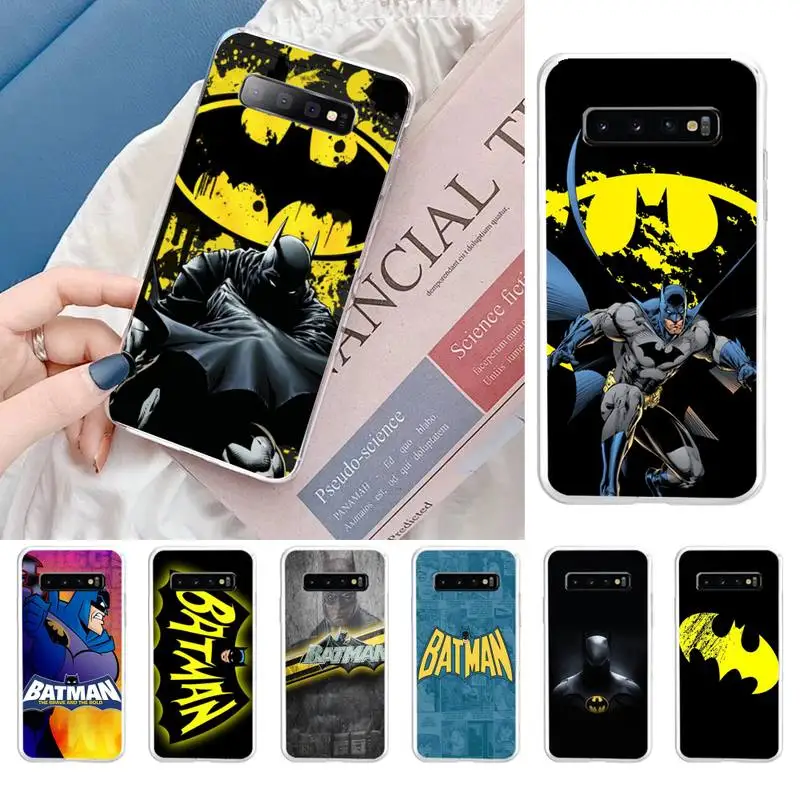 

Super City Bat Hero Mans Phone Case For Samsung Galaxy S10 S10e S8 S9 Plus S7 Edge Note10 9 8 Soft Transparent TPU Cove