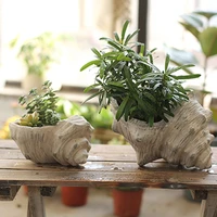 mediterranean conch flowerpot ceramic creative balcony vase desktop ornaments succulents potted gardening garden decoration