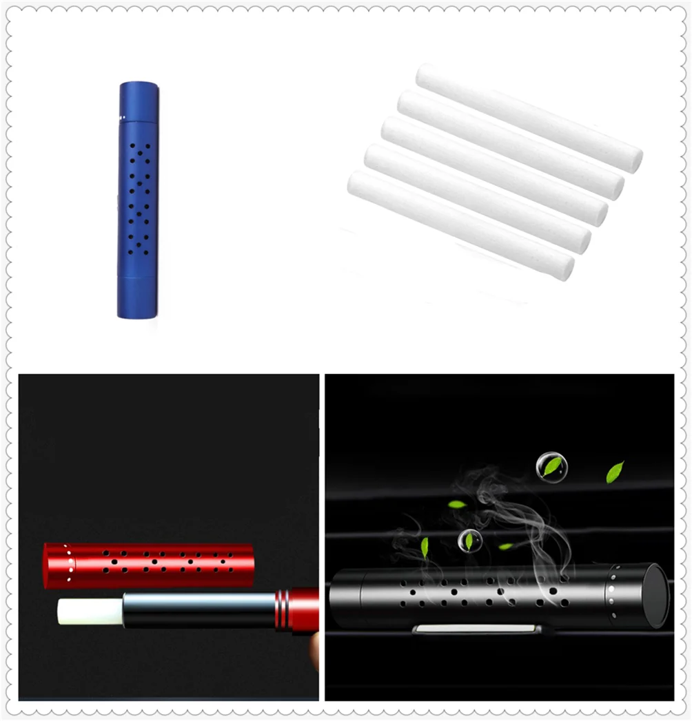 Духи в форме автомобильного воздуховода из алюминиевого сплава различные вкусы