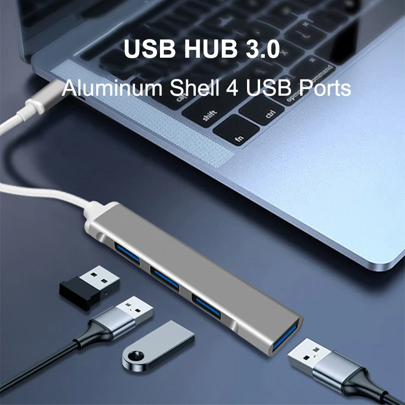 USB C концентратор usb Type 3 0 до 4 порта разветвитель адаптер док станция для Lenovo Macboo