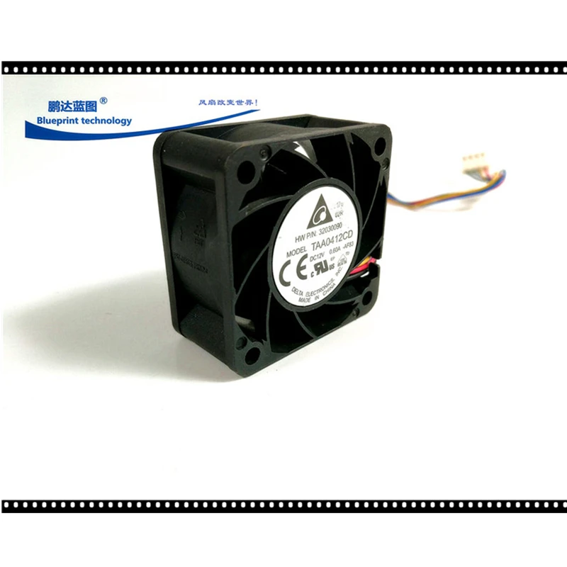 5 шт. Delta TAA0412CD 40 мм 4020 DC 12 В 0.6A 4 см серверный инвертор компьютера ЦП осевой