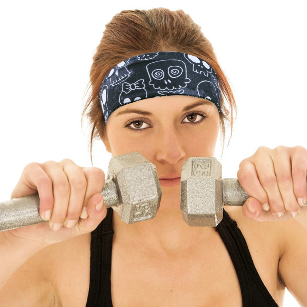 Дышащие Для женщин &quotскелетная&quot тема ободки для волос Цвет черный серый винный