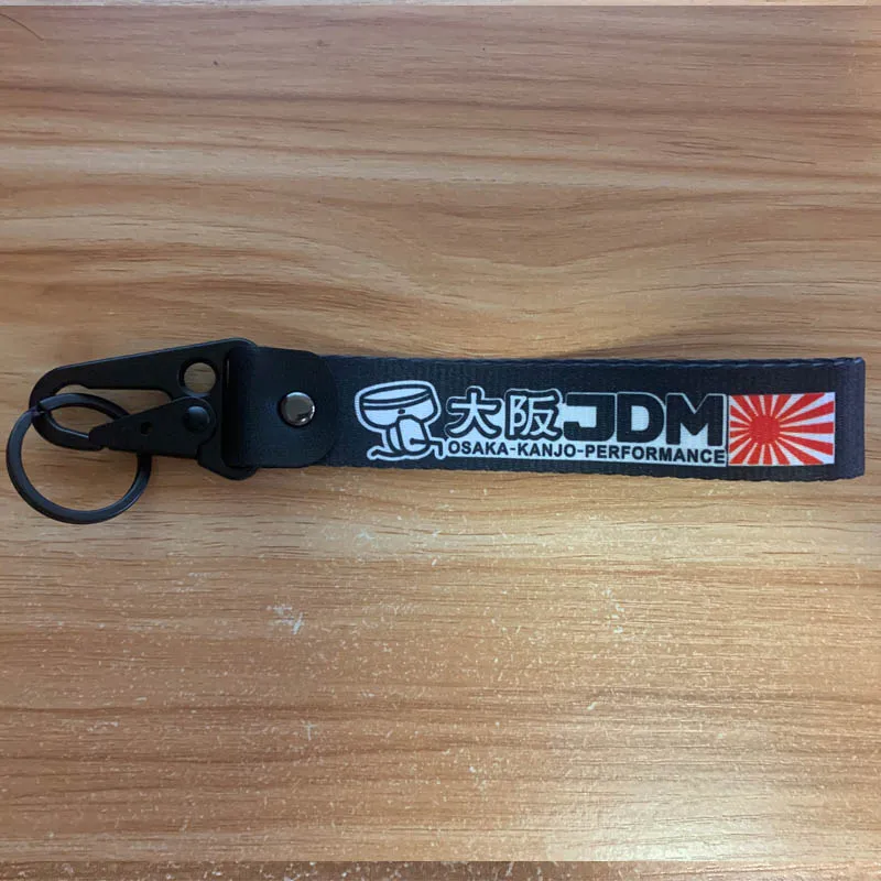 

Car artificial Leather cloth keychain Osaka JDM Racing emblem prints key ring motorcycles auto accessories