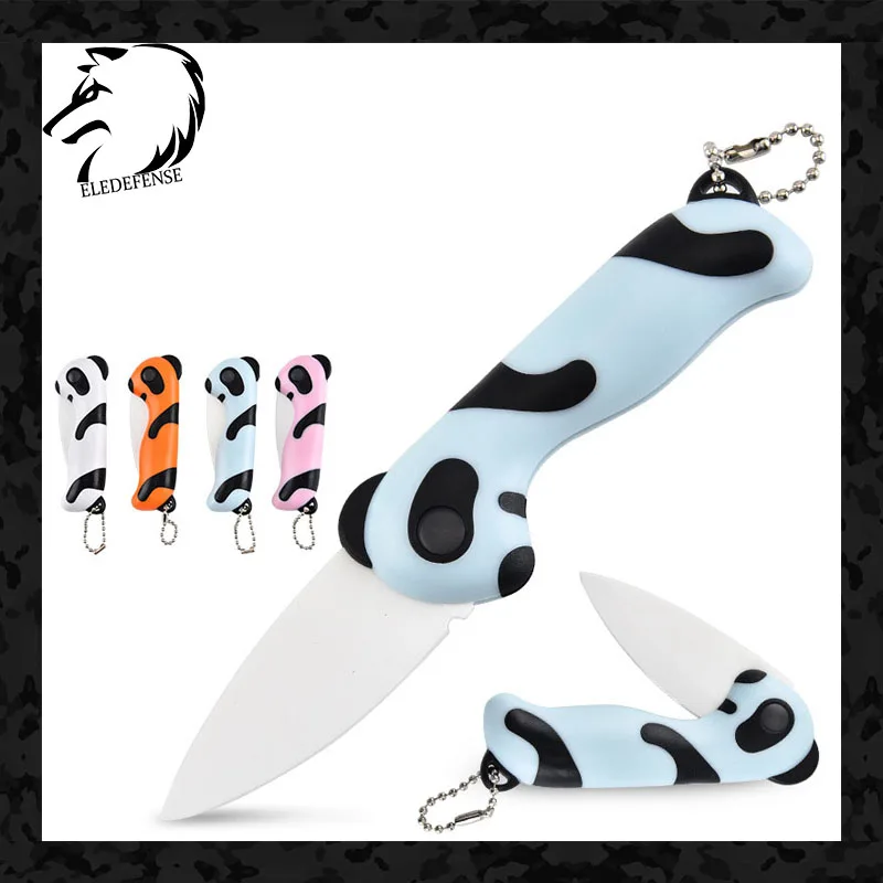 4 цвета Новое поступление милые Мультяшные панды Мини Керамические ножи