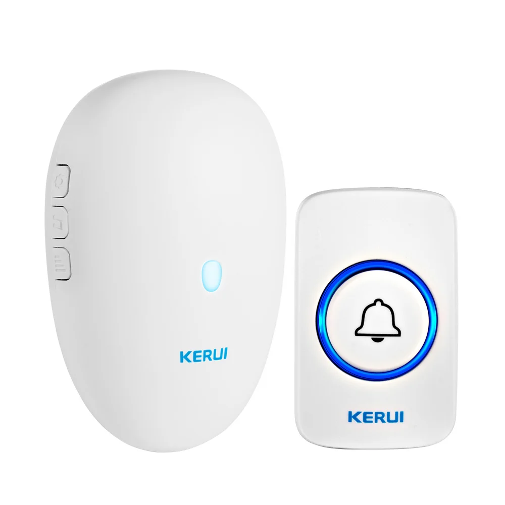 Беспроводной дверной звонок KERUI водонепроницаемый светодиодный светильник с