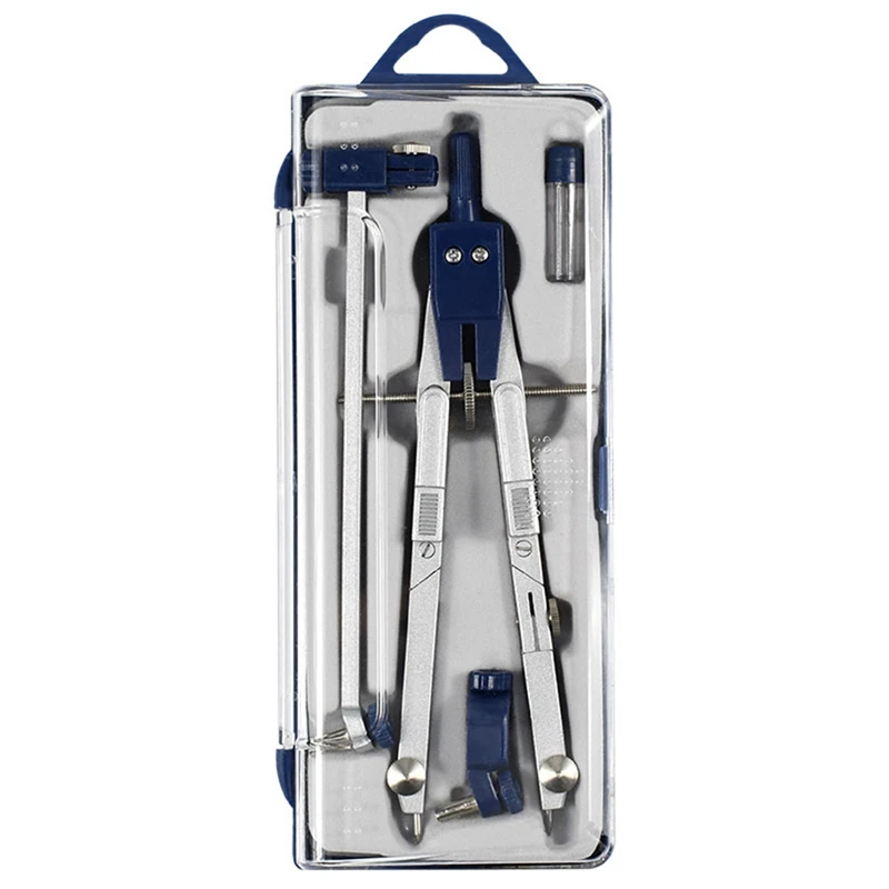 

4Pcs Geometry Set Metal Compass Geometry Precision Tool for Student, Circle Drawing Tool and Architecture Drafting Kits