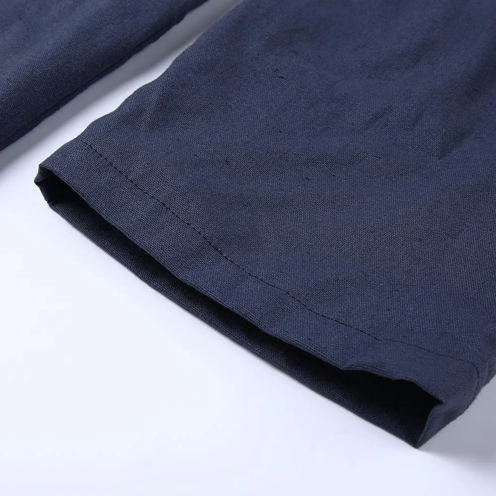 Кафтан халат мужские этнические халаты Свободные Твердые с длинным рукавом