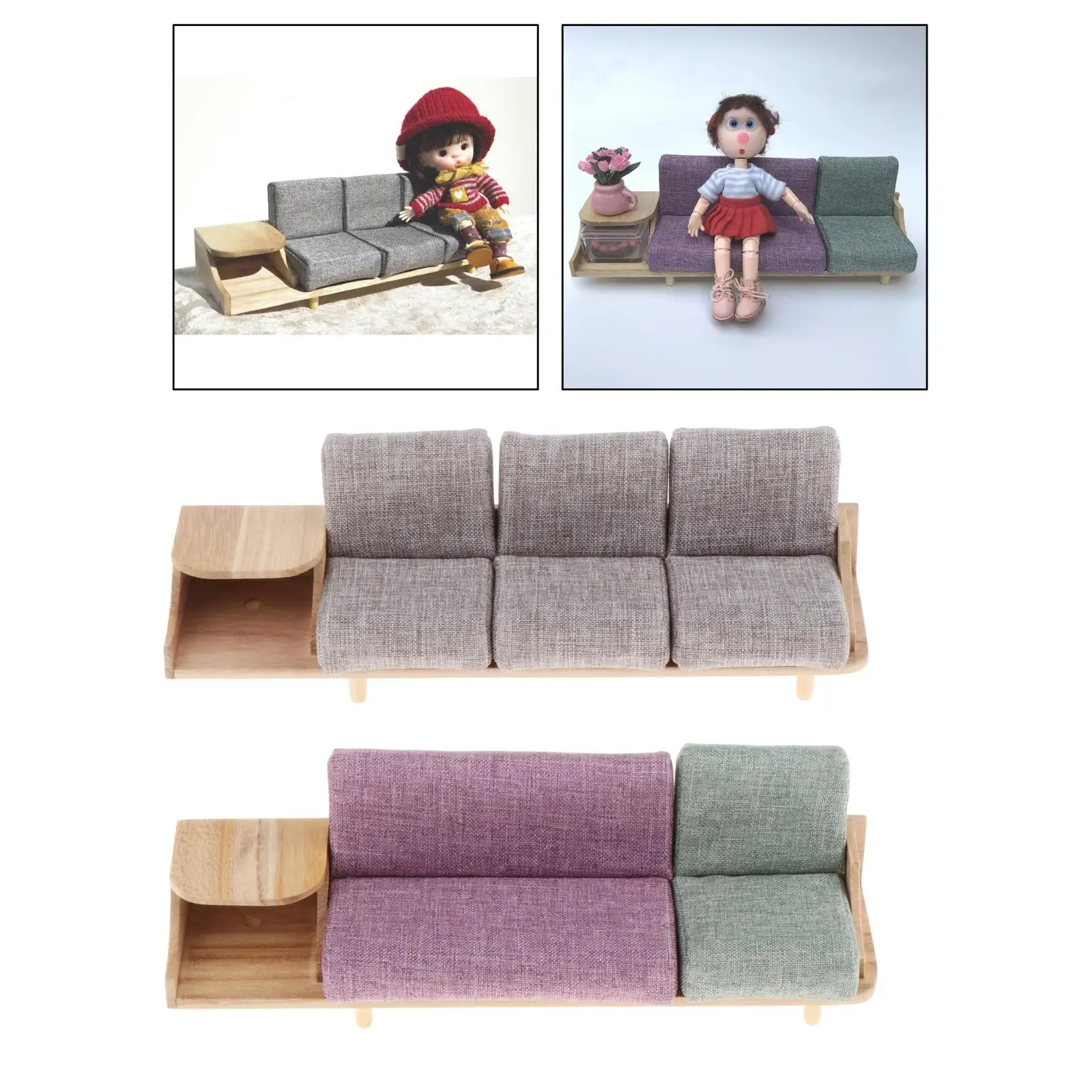 Dollhouse Furniture 1/12 Mini Sofa Cabinet Miniature for Doll House Decor | Игрушки и хобби