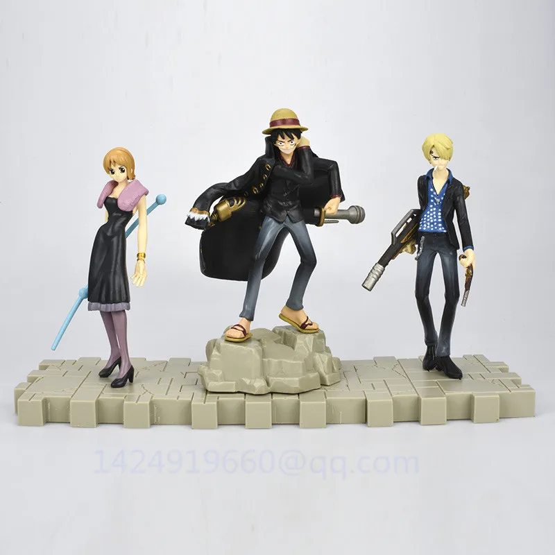 

ONE PIECE The Straw Hat Pirates Roronoa Zoro Usopp FRANKY Monkey D. Luffy Sanji PVC Action Collectible Model Statue Toy G742