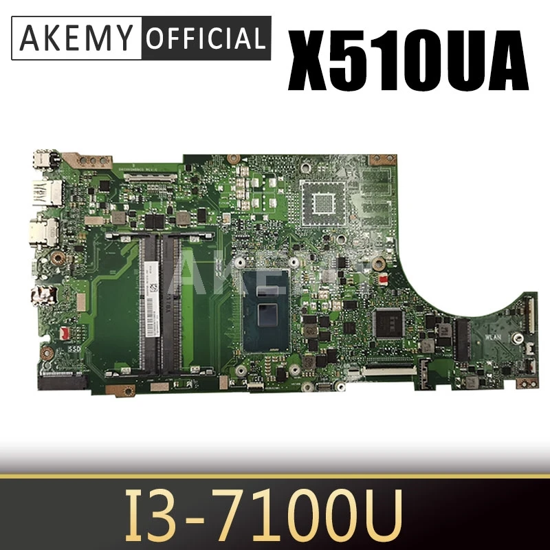 

90NB0FQ0-R00051 X510UA Mainboard For ASUS X510UQ X510UN X510UR S5100U Laptop Motherboard I3-7100U GMA