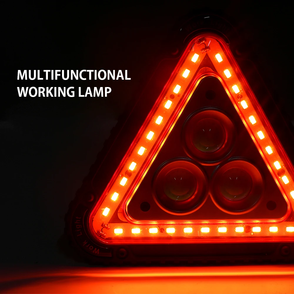 Triangle Working Light Multi-function Camping Flashlight Waterproof Torch COB LED Lantern 4 Modes Linternas Repair Work | Лампы и