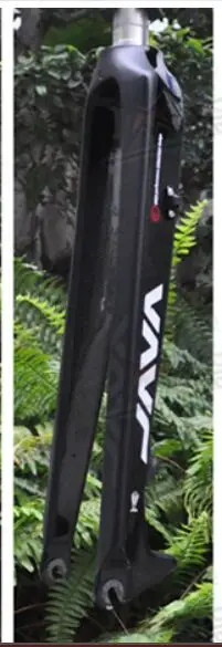 Black Углеродная вилка MTB Велосипедная вилка, совместимая с 26 27,5 29er, вилка для дорожного велосипеда, Подвеска передней вилки, Углеродные+ алюминиевые трубки 745 г - Цвет: Black