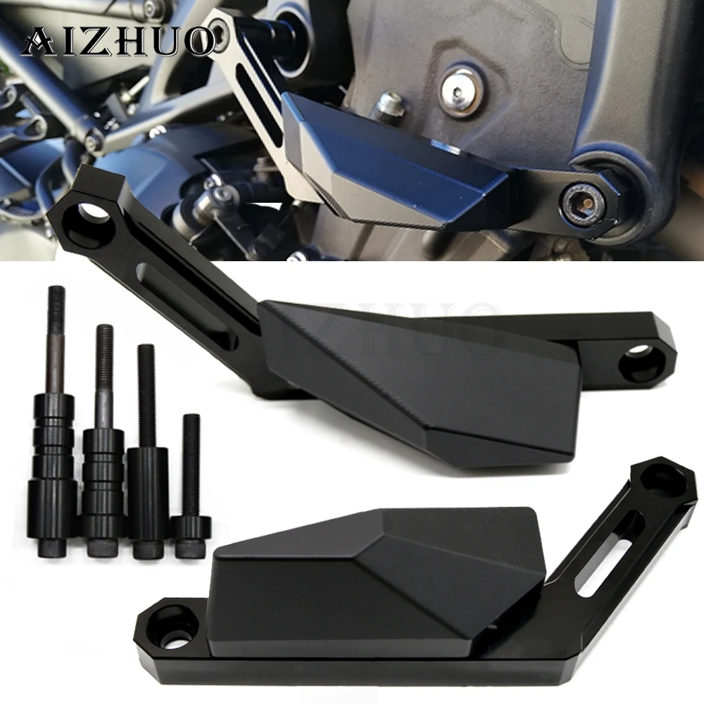 Слайдер рамки для YAMAHA MT09 MT 09 Tracer 2014 2015 2016 2017 2018 19 CNC алюминиевая защита от падения