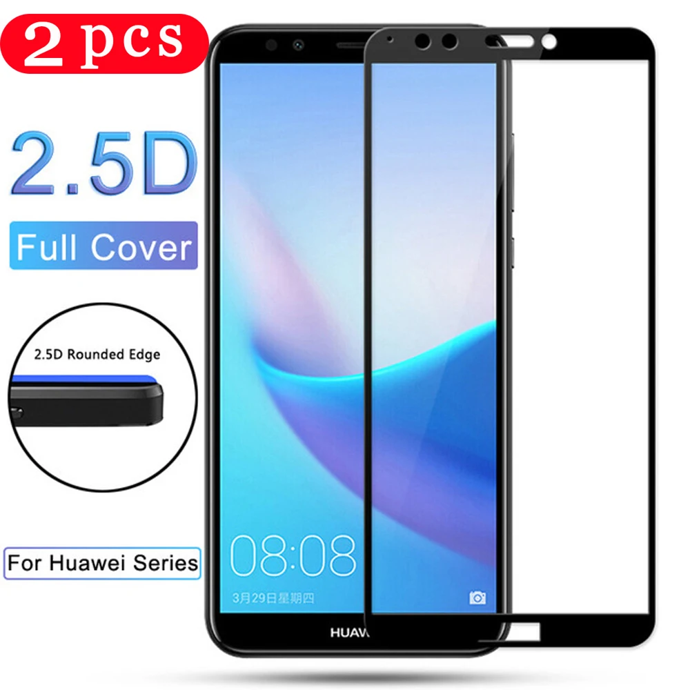 2 шт. для huawei y5 lite prime 2018 закаленное стекло y6 y7 pro 2019 защита экрана телефона Защитная