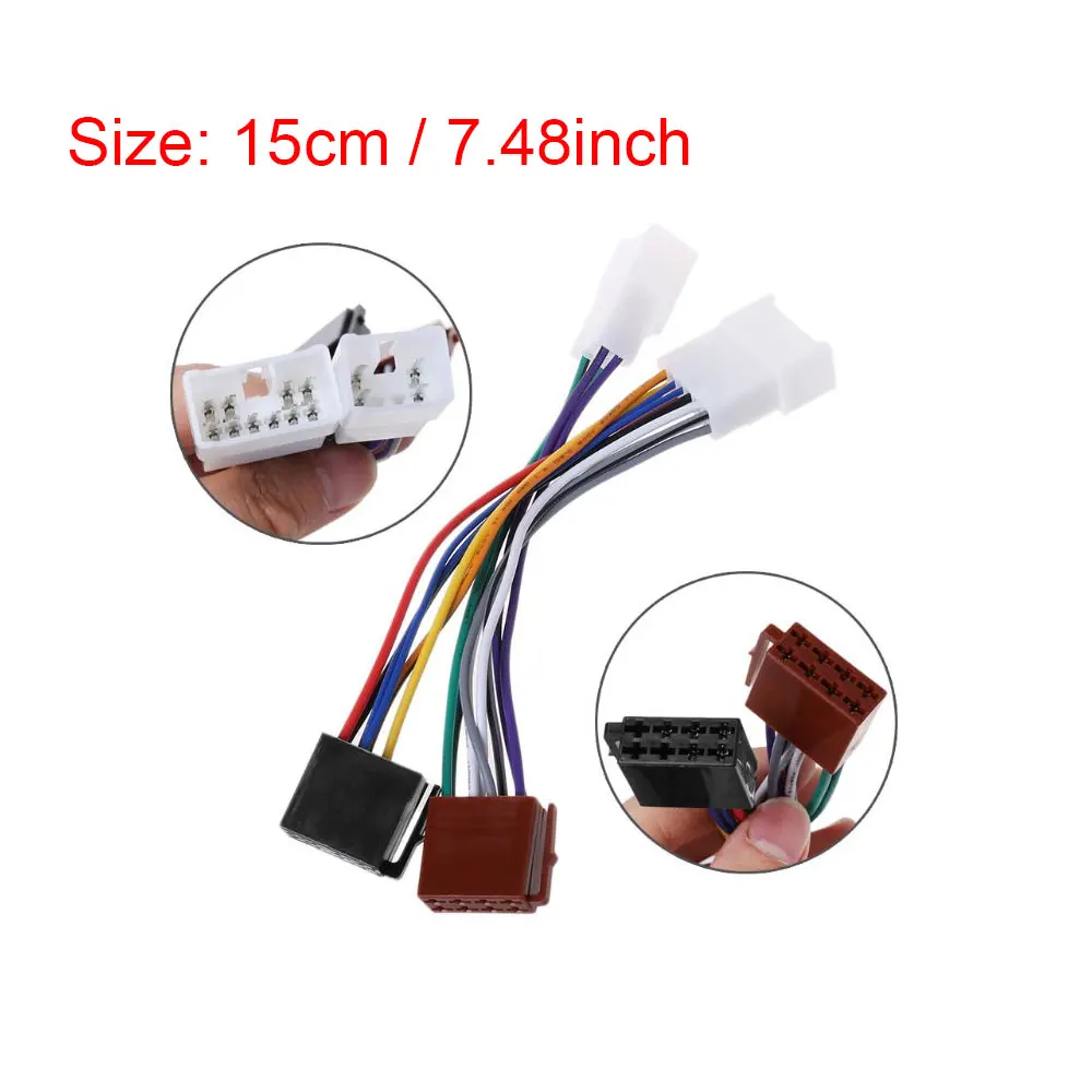 Автомобильный радиоприемник ISO жгут проводов переходник Кабель для TOYOTA FJ RAV4 Camry