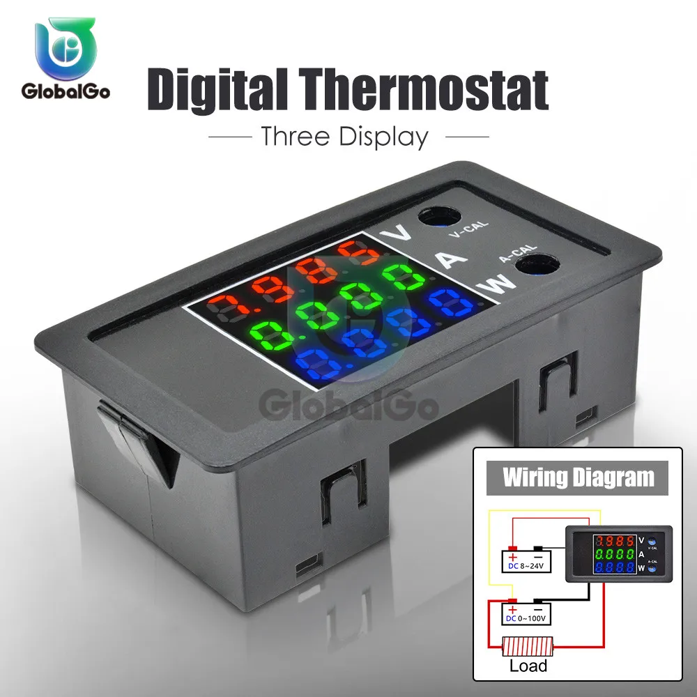 Цифровой вольтметр амперметр ваттметр с ЖК дисплеем 0 100 в 10 А 1000 Вт измеритель