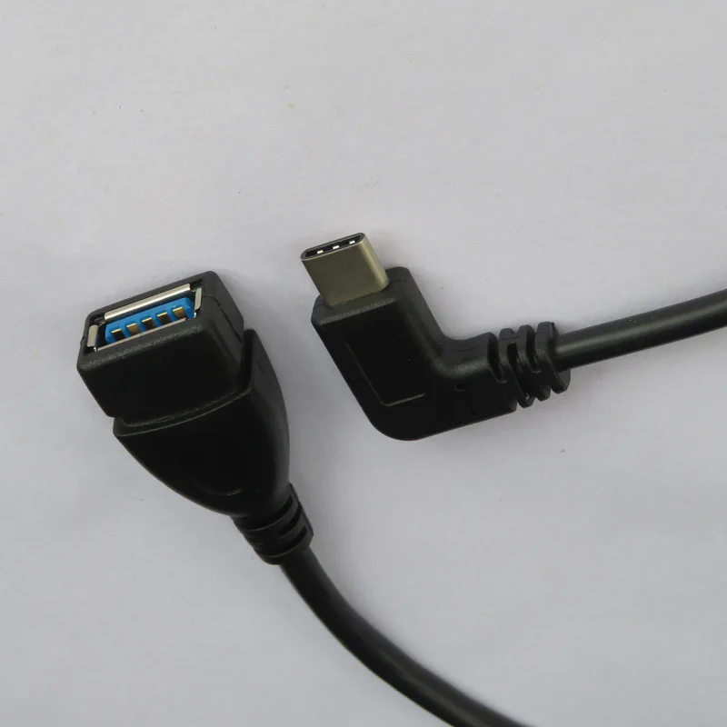 Тип C до USB3.0 Женский OTG кабель изгиба локоть не легко сломать Прочный использовать