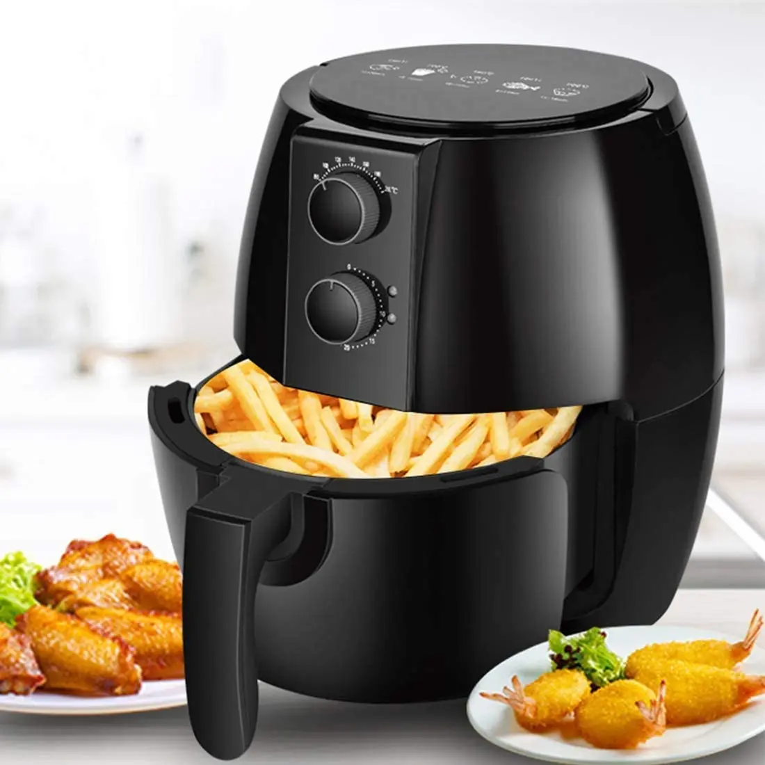 

Air Fryer With Fast Air Circulation System, Using VORTX Technology, Tower Fryer, With 30-Minute Timer CF50
