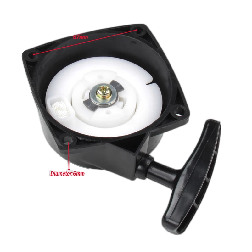 

Minimoto Recoil Pull Start Starter For 2 Stroke 33cc 36cc 43cc 49cc 52cc Engine Part Mini Pocket Bike Gas Scooter Black