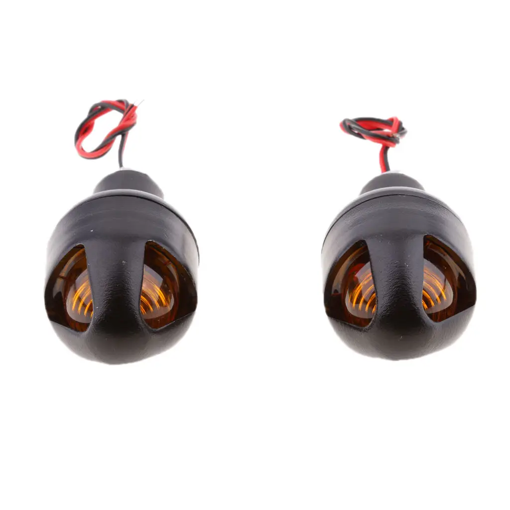 

Светодиодный указатель поворота в металлическом ретро-стиле для мотоцикла, универсальная Светодиодная лампа для Honda, Yamaha, Suzuki