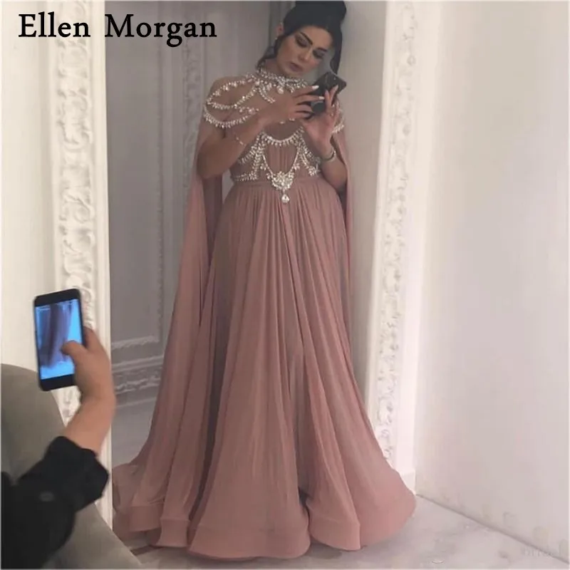 

Элегантные женские вечерние платья 2020, Длинные блестящие винтажные мусульманские Вечерние накидки на молнии