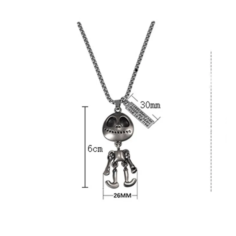 European and American fashion jewelry men tide male skull pendant hip hop retro Korean men's simple long money chain gift | Украшения и