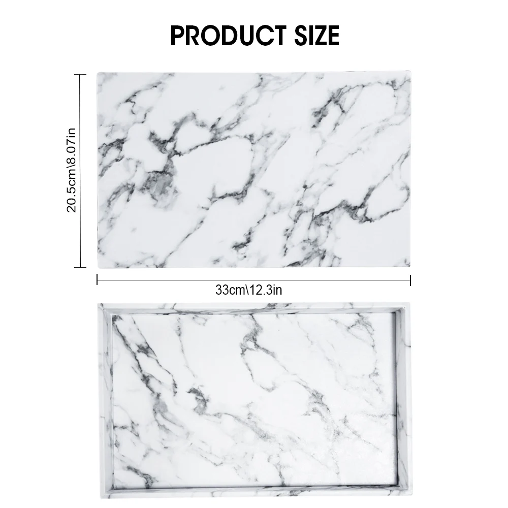 Поднос сервировочный с мраморным узором поднос для китайского чайного сервиза