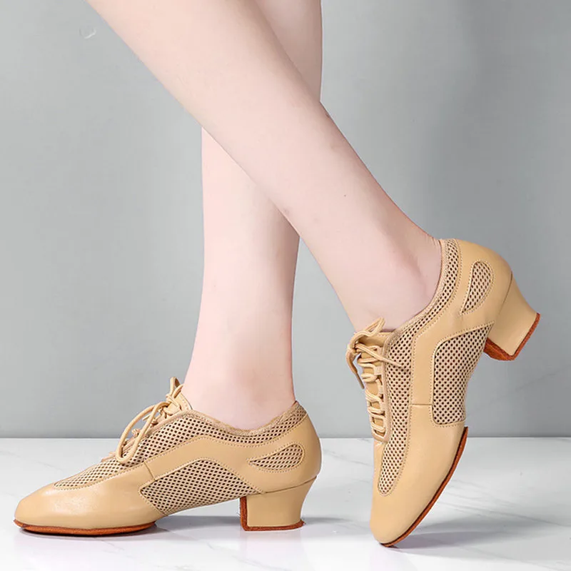 Туфли женские/мужские из ткани Оксфорд для латиноамериканских танцев