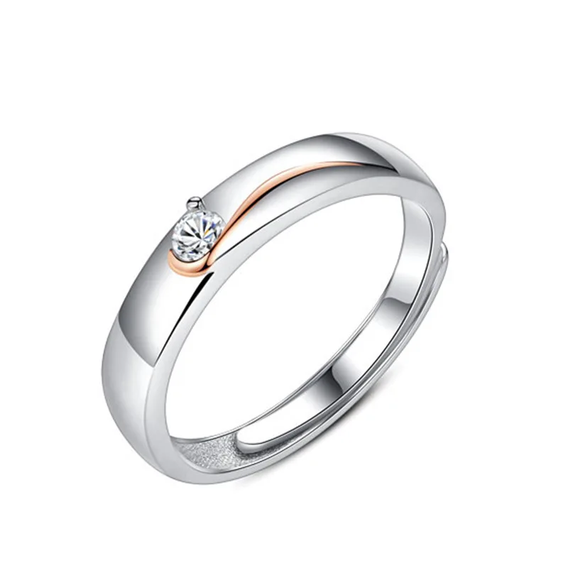 

Ladies Fashion Trend Creative Personality Ring Temperament Elegant and Exquisite Inlaid Zircon Ring Anniversary High Quality