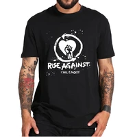 rise against t shirt vintage 90s american punk rock band essential mens casual tee shirt short sleeves 100 cotton eu size