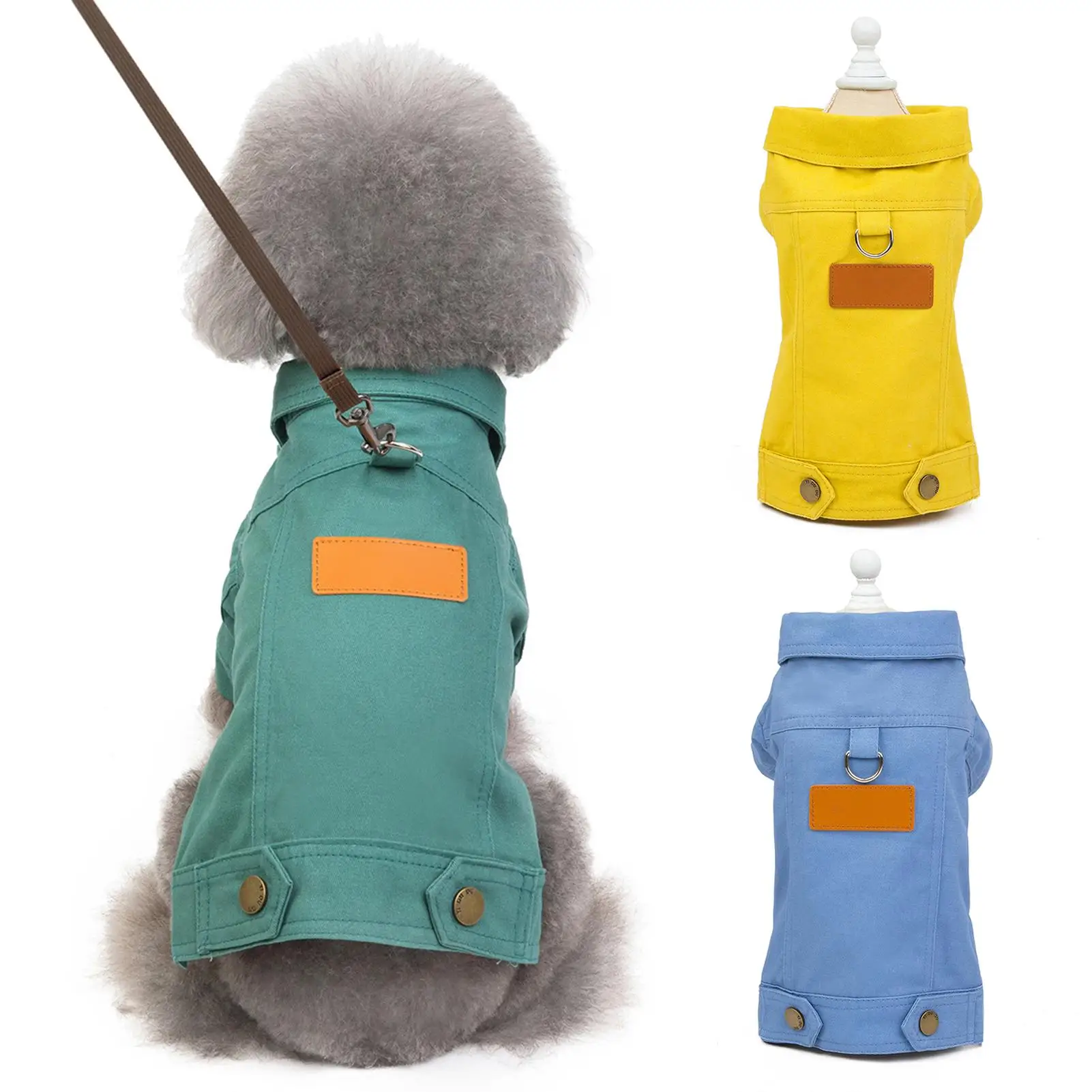 

Teddy Cotton Casual Jacket Cowboy Cool Puppy T-Shirt Dog Clothes Pet Clothing Small Dog Warm Winter Clothe Dog Coat Puppy Jacket