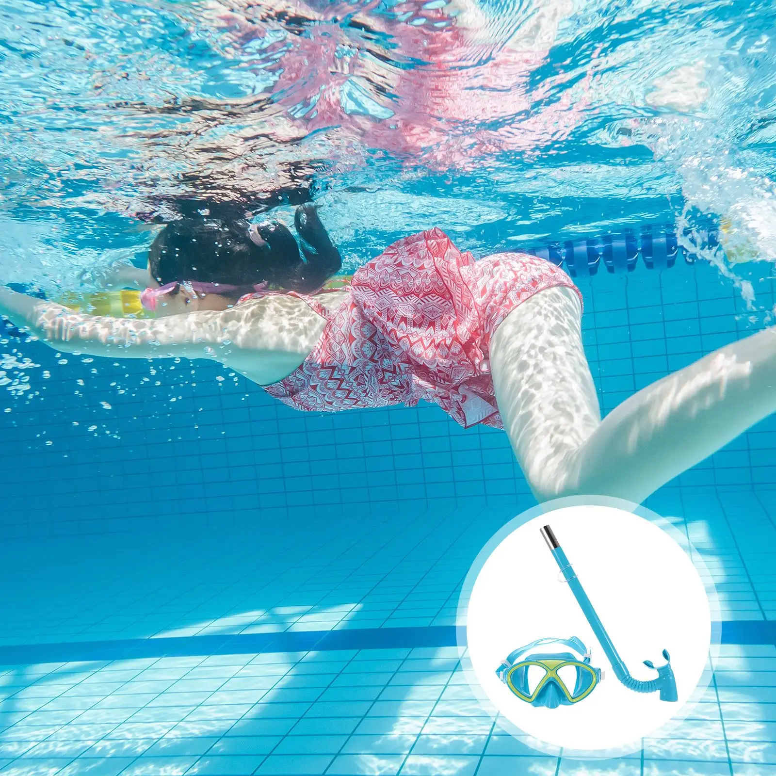 

Kids Scuba Diving Mask Tube Set PVC Adjustable Diving Goggles Snorkel Scuba Mask Diving Swimming Equipmen Swimming Goggles Set