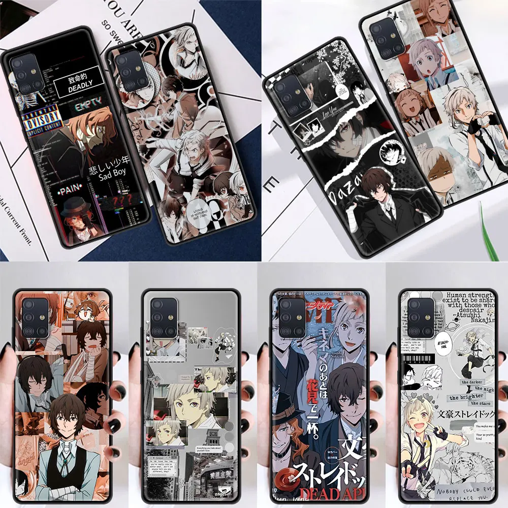 

Japan Anime Bungou Stray Dogs Capinhas For Samsung Galaxy A71 A51 A21s A52 A72 A31 A41 A11 A01 A91 A42 A12 Shell Cover Coque