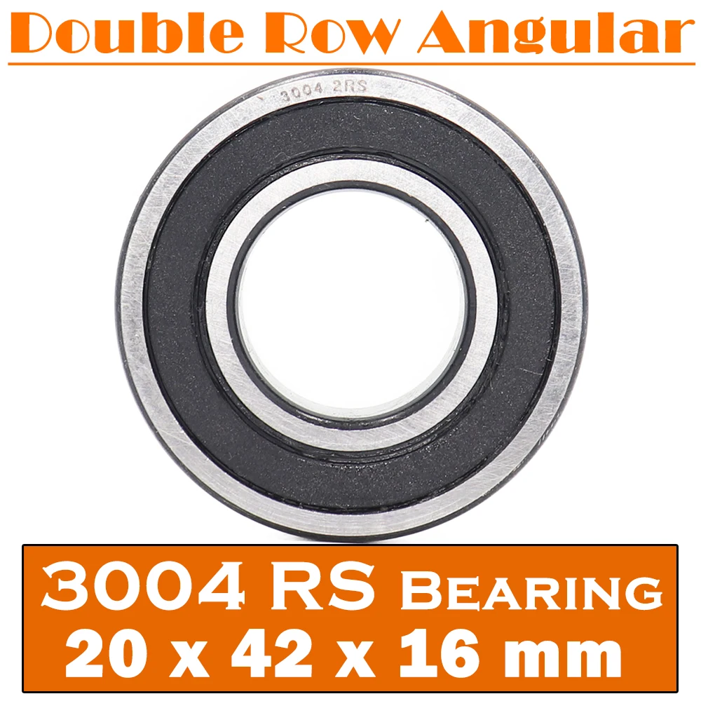 3004-2RS подшипник 20*42*16 мм (1 шт.) 3004 2RS двухрядные герметичные RS Угловые контактные