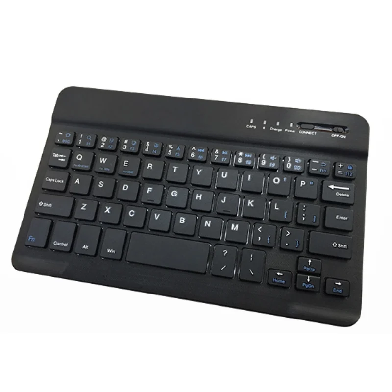 Ультра тонкая алюминиевая Bluetooth клавиатура для IOS Android Windows PC время работы 40 часов