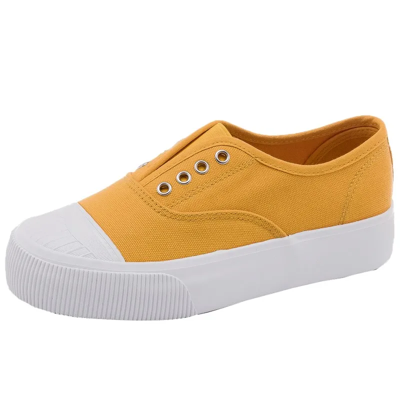 

Canvas Shoes Lazy Shoes Student Cloth Shoes Womens Flats White Sneakers Women