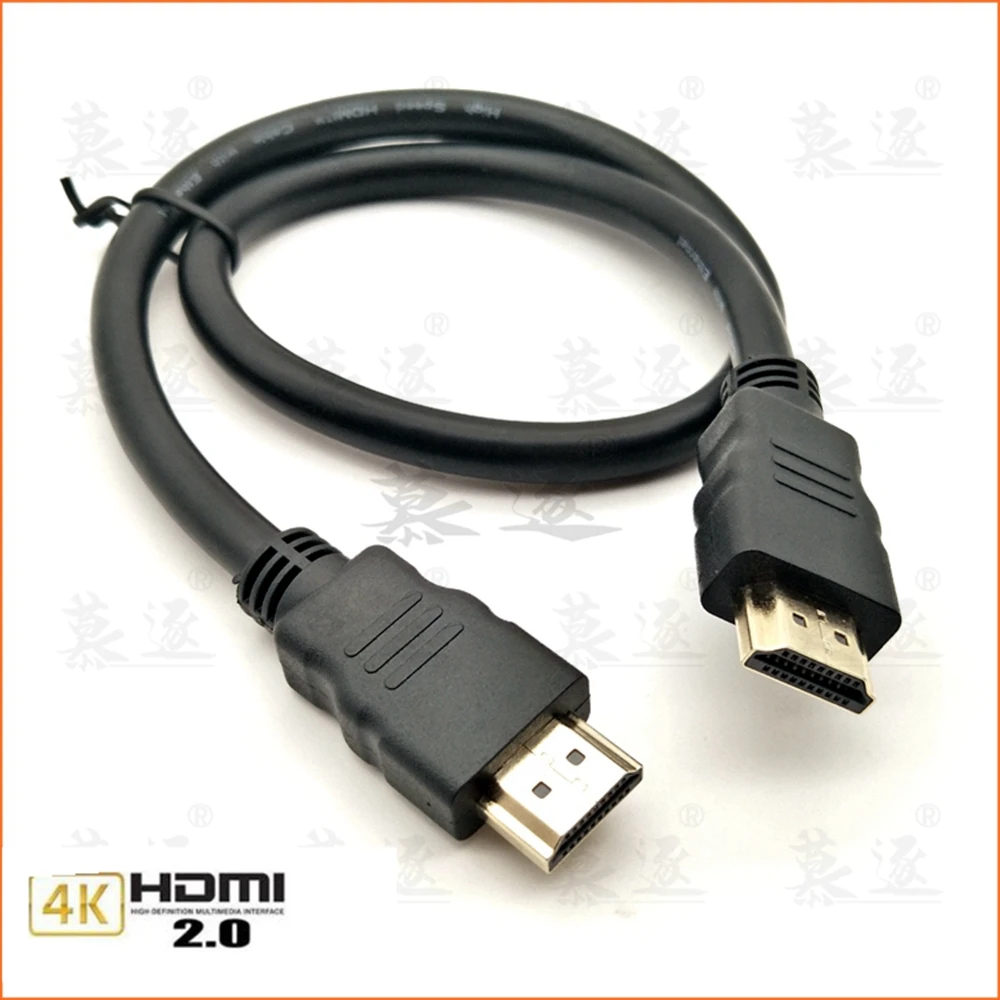 

M/M Aluminum alloy HD-compatible to HDTV 2k*4k 2.0 Slim HDTV Cable for TV Laptop Projector PS3 PS4 Cable 0.5m 1m 1.5m 3m