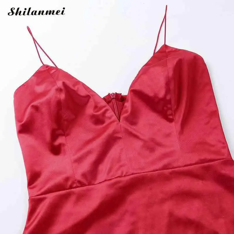 Сексуальное женское Атласное Вечернее платье 2020 черные красные женские