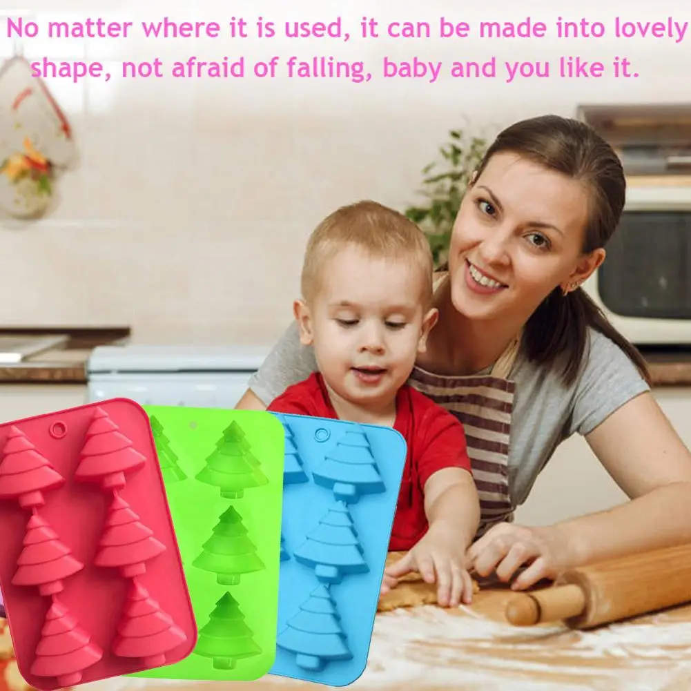 Рождественская елка силиконовые формы помадка ремесло торт конфеты