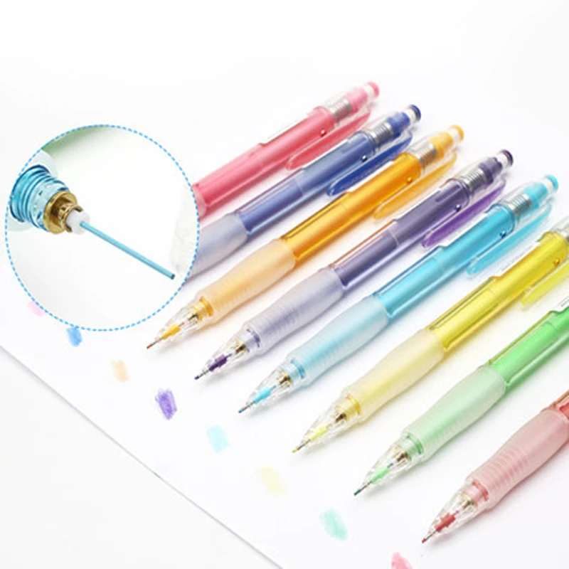 8 цветов/комплект карандаш пилот 0 7 мм шт.|mechanical pencil 0.7mm|mechanical pencilcolored mechanical |