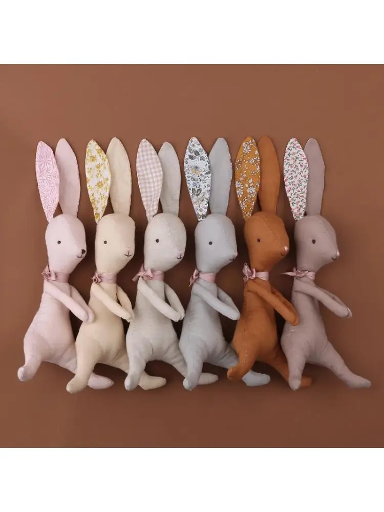 

Baby Rabbit Stuffed Dolls Newborn Sleeping Plush Toy Appease Toy Infant Soft Educational Toy Baby Photo Prop Gift Easter Gift