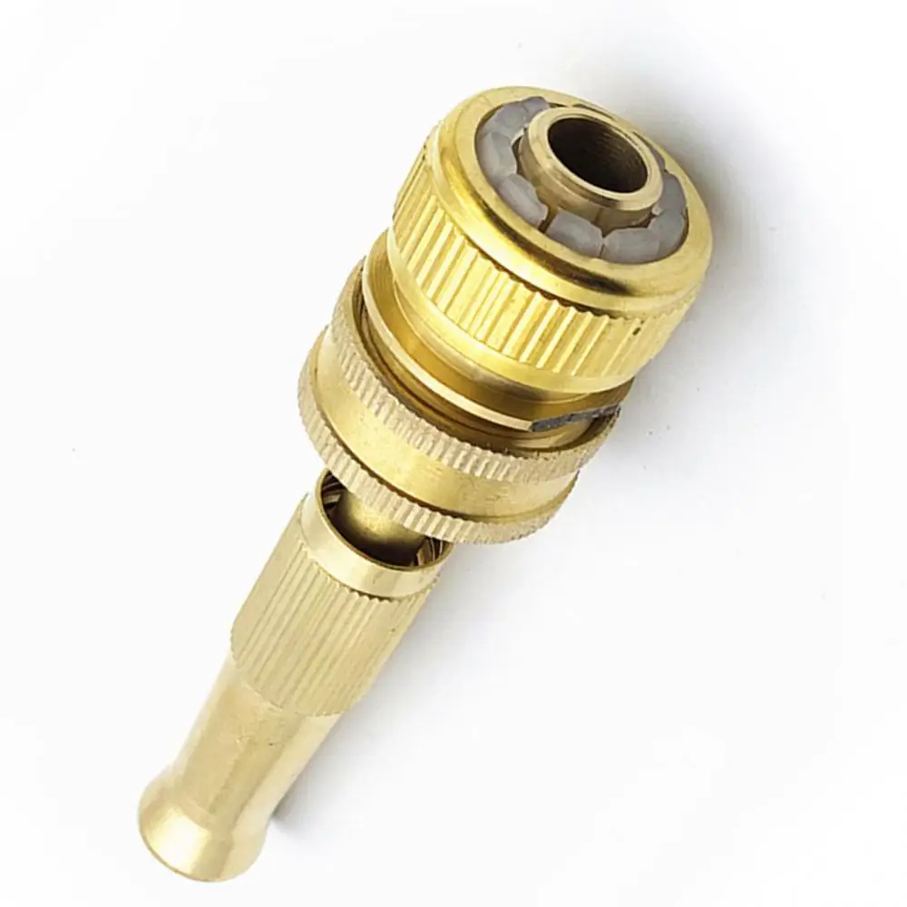 

60% Dropshipping!!1/2inch Adjustable Brass Washing Watering Spray Nozzle Tap Adapter Garden Tool