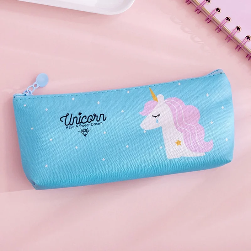 

Cartoon Unicorn Pencil Case Zipper Pencile Big Bag For Kids Girls Gift Big Case Office Stationery Supplies For School