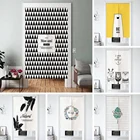 Японский Норен из хлопка и льна тканевая занавеска на дверь для Кухня Спальня Ресторан дома декоративные индивидуальные подвесные шторы