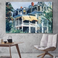 mansard roof edwardor hopper canvas posters prints wall art painting oil decorative picture modern living room home decoration