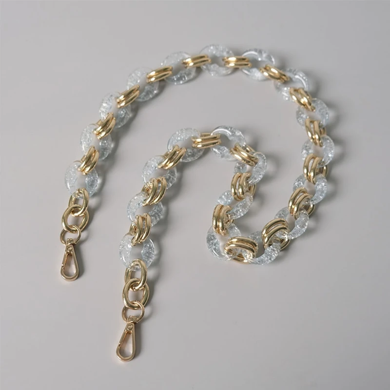 

Сменная полимерная цепочка, зеркальная ручка, акриловая зеркальная ручка для вечернего клатча, аксессуар «сделай сам» для сумок