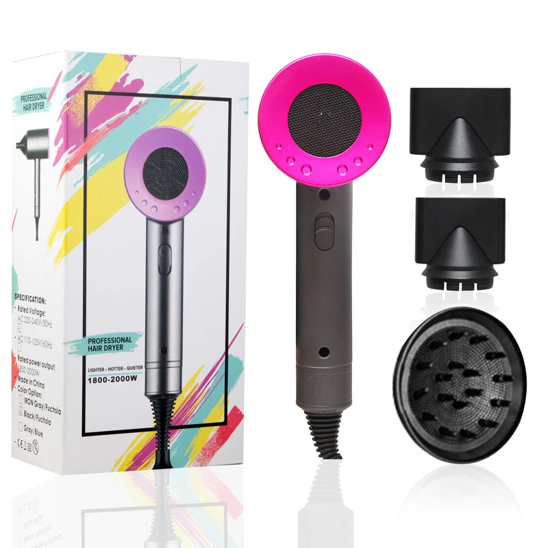 Фен для волос Профессиональный с отрицательными ионами 2000 Вт|Фены волос| |